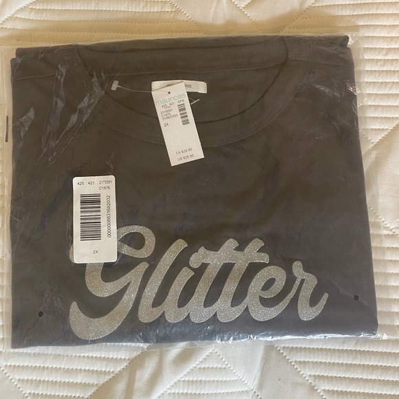 Maurice’s Glitter And Dirt Graphic Tee 2X - Picture 2 of 7